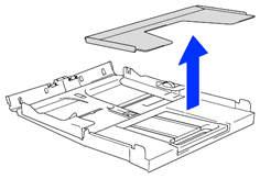 Remove the output paper tray.