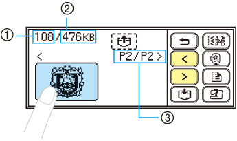 Select the pattern you wish to retrieve.