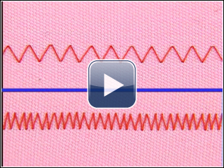 Adjusting the stiitch length and width