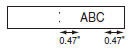 Tape margin half