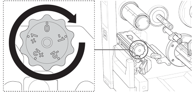 Print Head Tension Adjustment Knob