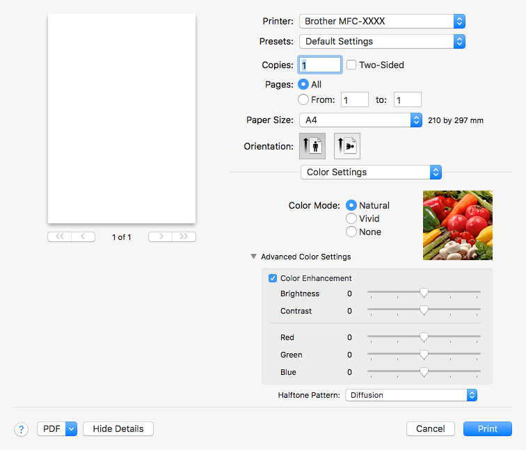 Color Settings