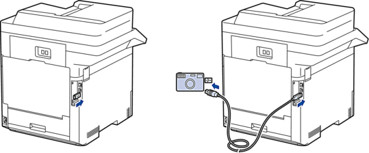 USB Port Location (Rear View)