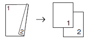 2–sidig → 1–sidig